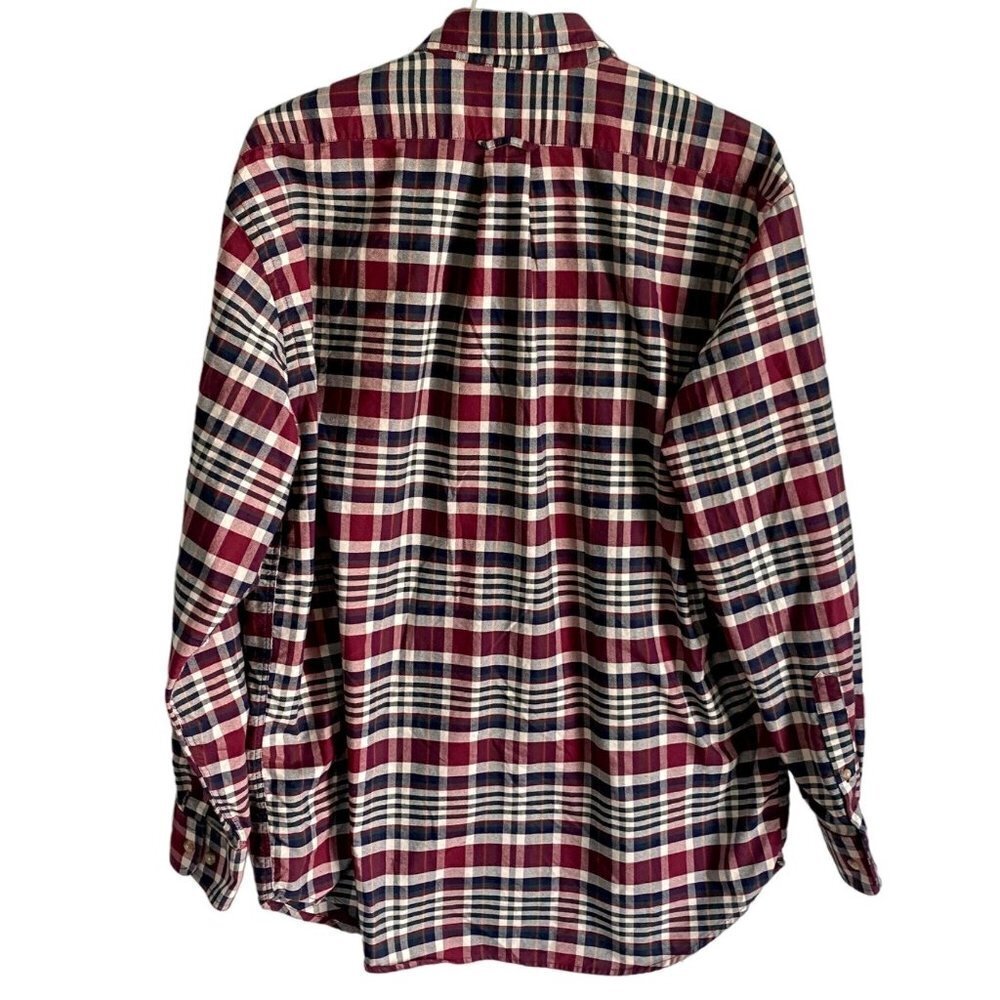 Roundtree & Yorke Long Sleeve Button Down Cotton Shirt Men's Large - Picture 8 of 8